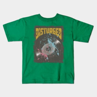 Disturbed vintage Vynil Kids T-Shirt